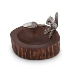 Vagabond House Standing Squirrel Nut Bowl With Acorn Scoop