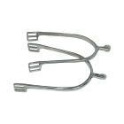 Coronet Ladies Light Weight Stainless Steel Spurs with Disc Rowel - 5/8"