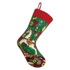 Peking Handcraft Christmas Rocking Horse Needlepoint Stocking