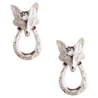 Loriece Fox Mask & Horseshoe Earrings