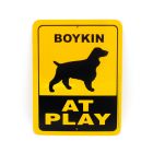 Noble Beast Boykin at Play Aluminum Sign (9" x 12")