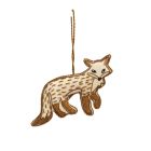 Chehoma Hanging Hand Embroidered Fox Decoraction