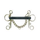 Centaur® Stainless Steel Hard Rubber Mullen Mouth Pelham