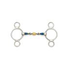 Centaur SS 2-Ring Gag w/ Loose Copper Rollers