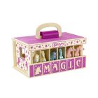 Breyer Unicorn Magic Wooden Carrying Case with 6 Unicorns