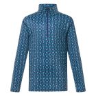 Kerrits Kids First Level Quarter Zip Stretch Fleece Tech Top - Print