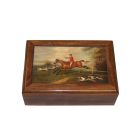 Madison Bay Co. Wooden Trinket Or Jewlery Box With Framed Prints - Small Size