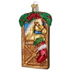 Kelley And Company Glass Horse Stall Door Christmas Ornament