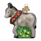 Kelley And Company Glass Donkey Christmas Ornament