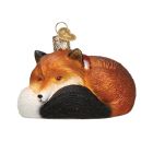 GT Reid Glass Fox in Scarf Ornament - Cozy Fox