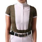 70 Degrees Ladies Bib Short Sleeve Performance Shirt With UPF Protection