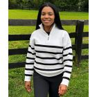 70 Degrees Ladies Striped Fence Line Sweater