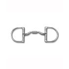 Myler Medium Dee without Hooks with Low Port Comfort Snaffle MB 04