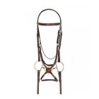 Americana Fancy Raised Padded Figure-8 Bridle with Fancy Rubber Grip Reins