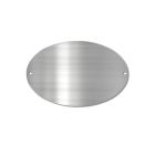 Oval Chrome Trunk Plate 4" x 6"