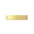 Short Brass Pony Halter Plate 3/4" x 3 1/2"