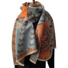 Westrian Prancing Pony Equestrian Print Scarf