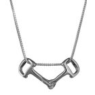Loriece Small Sterling Silver Dee Bit Pendant Necklace