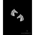 Loriece Sterling Silver Horse Head Earrings