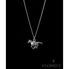 Loriece Silver Pony Pendant Necklace
