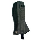 Grand Prix Half Chaps With Rib Leather Stretch Panel