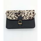 Cowhide & Leather Envelope Crossbody Purse