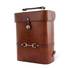 Vagabond House Premium Genuine Leather Bottle Carrier