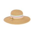 Two's Company Ladies Paper Braid Pinamar Floppy Hat With 4" Brim