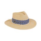 Two's Company Ladies Paper Straw Le Touquest Safari Hat With 3" Brim