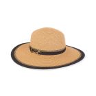 Sun N Sand Paperbraid Auriga Floppy Hat With Ribbon & Buckle Self Trim