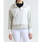 70 Degrees Ladies Half Zip Scuba Top