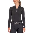 Kastel Denmark Ladies Crystal Zipper Mock Neck Ribbed Sweater