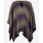 Barbour Staffin Tartan Sarape Shawl/Cloak