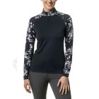 Kastel Denmark 1/4 Zip Ladies Raglan Long Sleeve Sun Shirt (Floral Patterns)