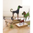 Recycled Metal Dogs - Set of 4