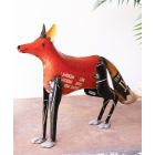 Recycled Iron Fox (26" x 3" x 17")