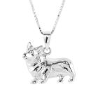Kelly Herd Sterling Silver Small Corgi Necklace