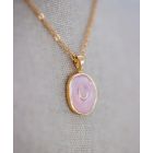 Bridle Up Pink Horse Pendant Necklace