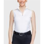 Kastel Ladies Lace Shoulder 1/4 Zip Sleeveless Tank Top
