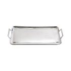 Two's Company Crillon High Polished Silver Decorative Tray With Handels