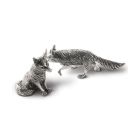 Vagabond House Pewter Foxes Salt & Pepper Set