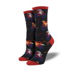 Socksmith Womens Graphic Cotton Crew Socks