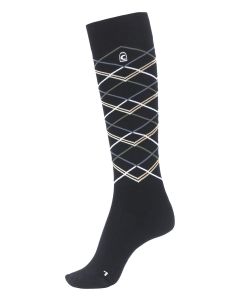 Cavallo Ladies Serra Functional Tall Boot Sock with Diamond Design