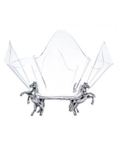 Arthur Court Horse Stand 14" Acrylic Bowl