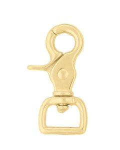 Square Scissor Snap Solid Brass