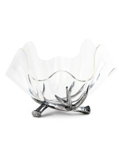 Arthur Court Antler Stand Acrylic Bowl - 14"