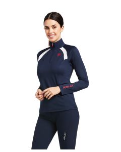 Ariat Ladies Sunstopper 2.0 1/4 Zip Baselayer (Prints)