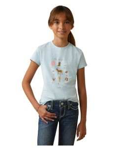 Ariat Girls Time To Show Short Sleeve T-Shirt