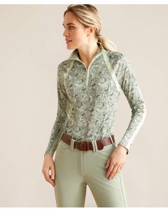 Ariat Ladies Sunstopper 3.0 Zip Long Sleeve Baselayer Shirt - Prints 4