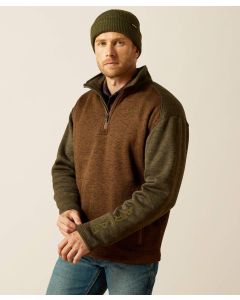 Ariat Mens Caldwell Logo 1/4 Zip Sweater